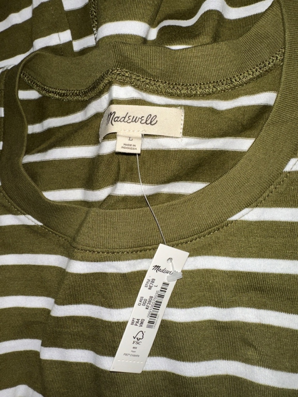 Madewell Organic Cotton Crewneck Tank Midi Dress in Stripe - Picture 5 of 5
